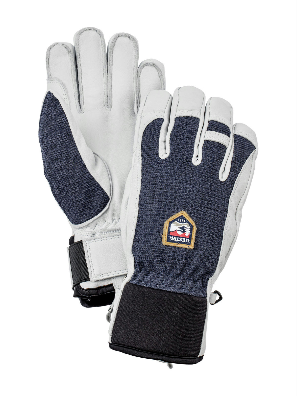 Hestra Army Leather Patrol Handschuhe Herren dunkelblau Bild 1