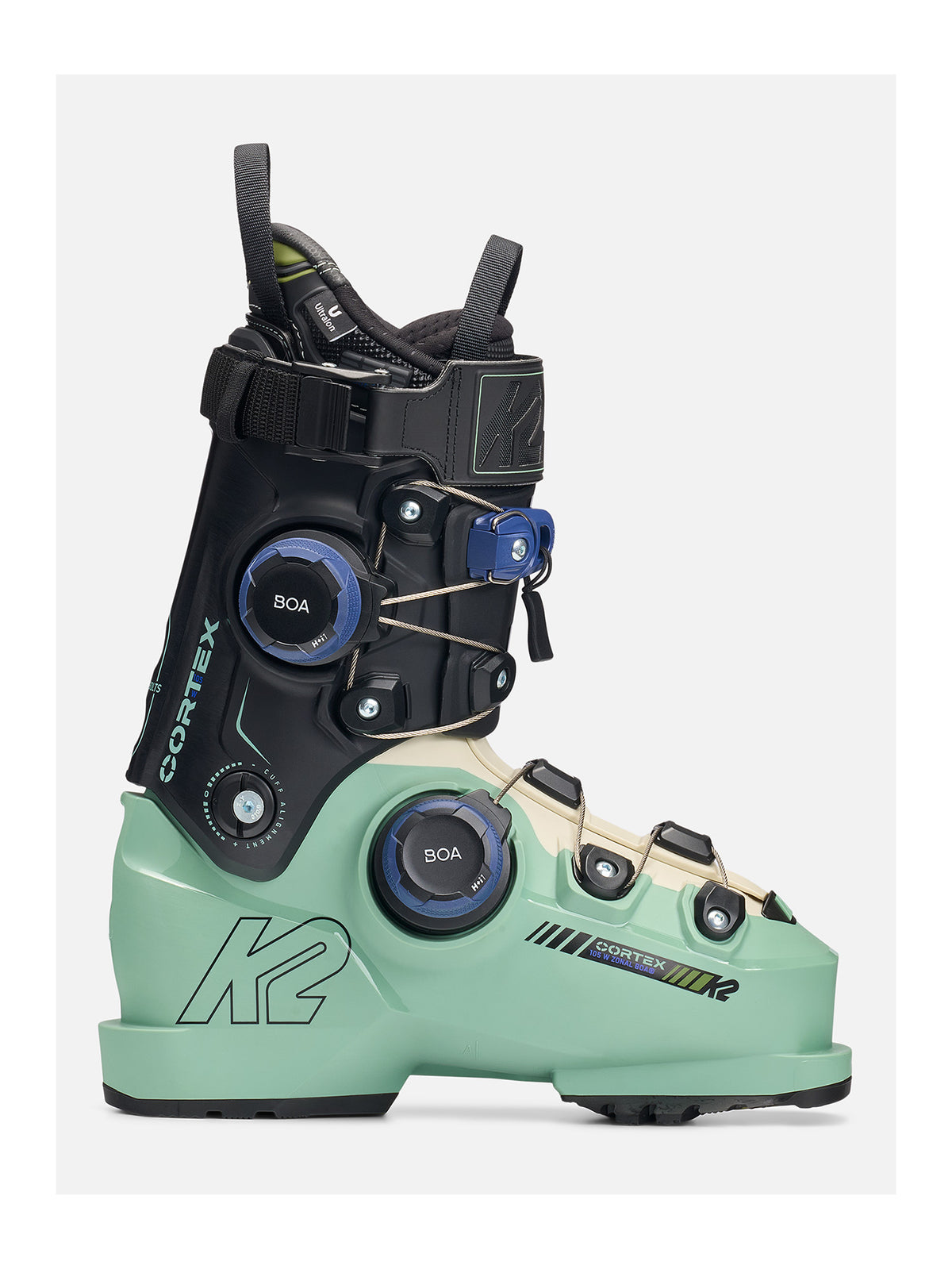 K2 Cortex 105 Zonal Boa Skischuhe Damen schwarz/türkis schwarz/türkis Bild 1