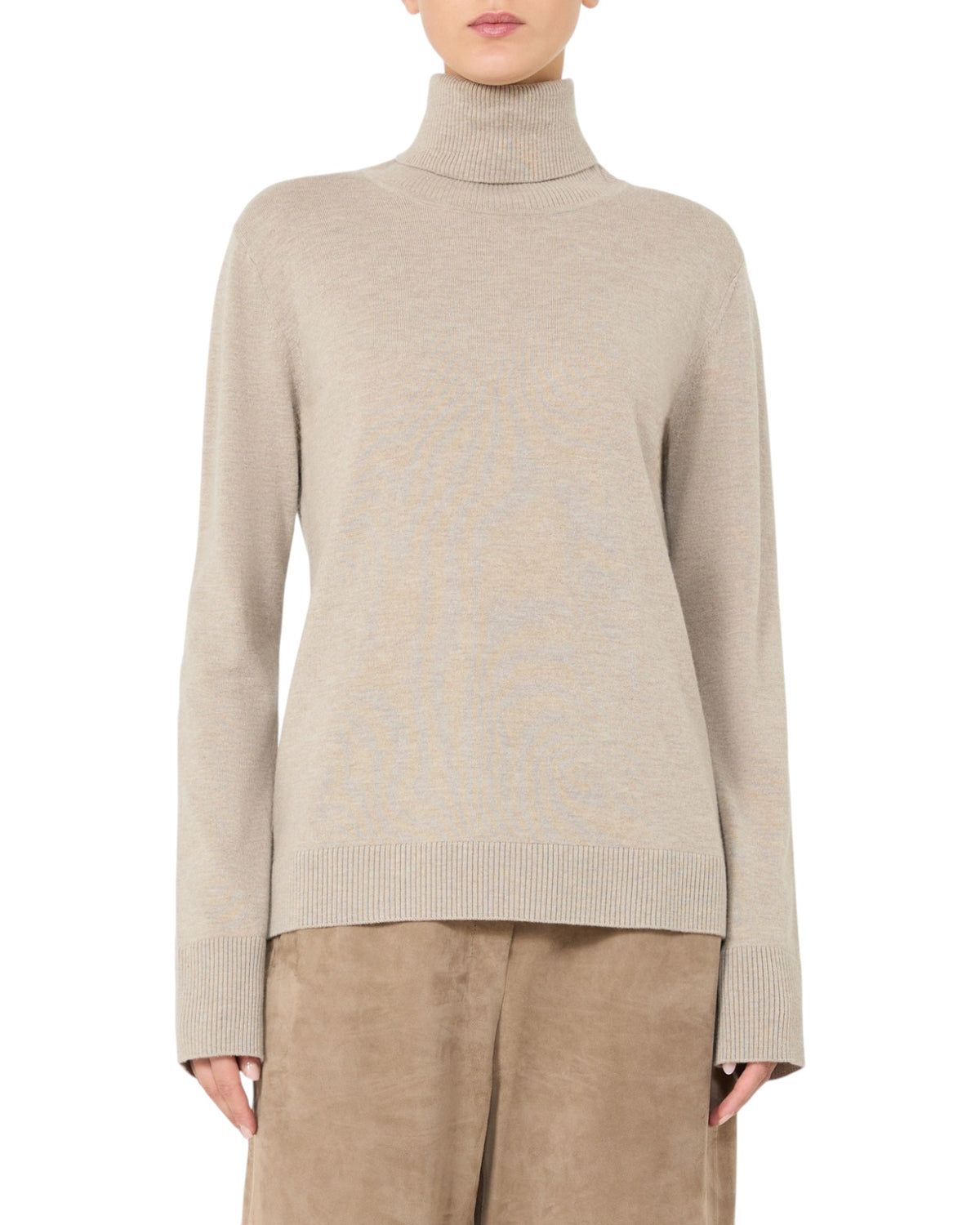 Max Mara SMMALLEGRA Damen-Rollkragenpullover beige Bild 2