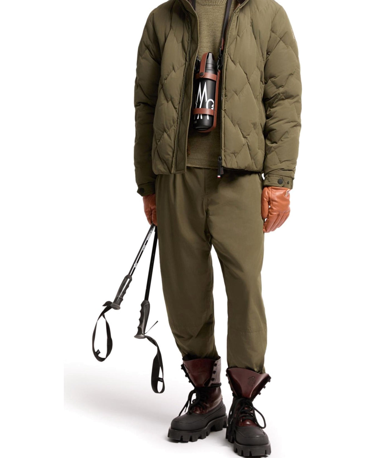 Moncler BRAMANS Herren-Daunenjacke olive Bild 2