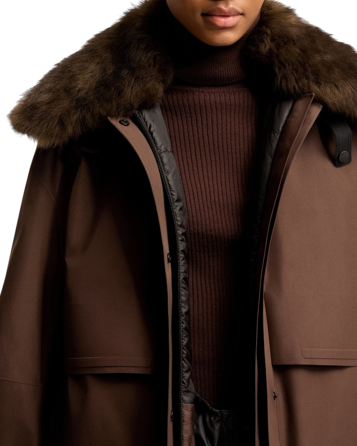 Moncler Caurel Jacket Skijacke Damen braun Bild 6