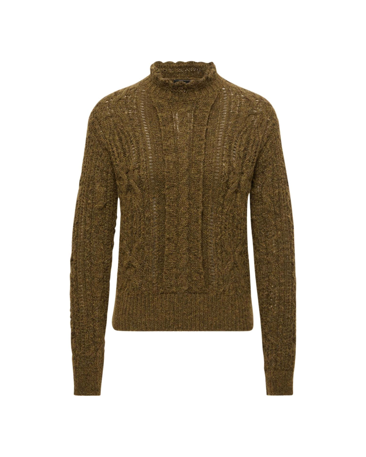 Moncler GRENOBLE Damen-Alpakapullover dunkelgrün Bild 1