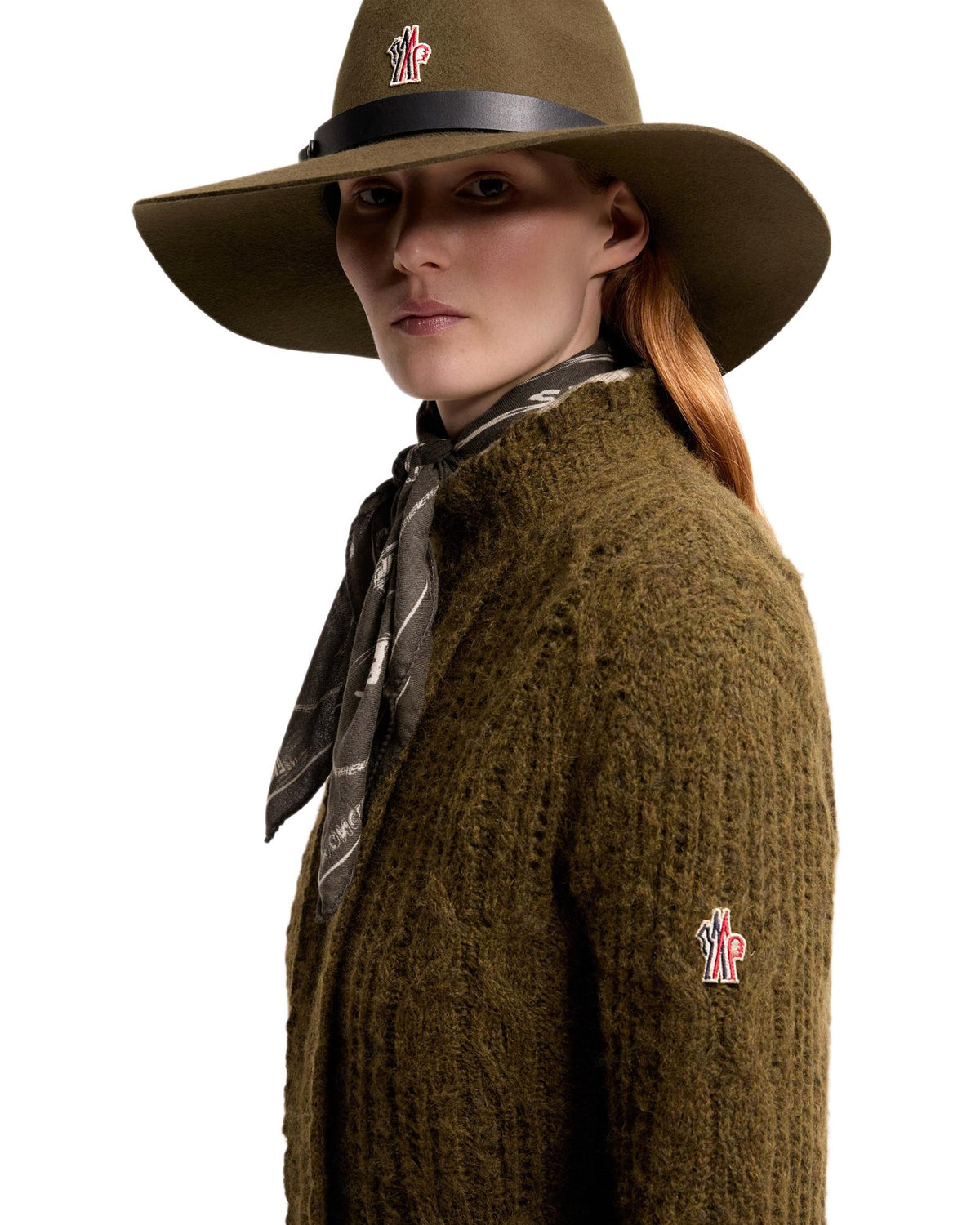 Moncler GRENOBLE Damen-Alpakapullover dunkelgrün Bild 3