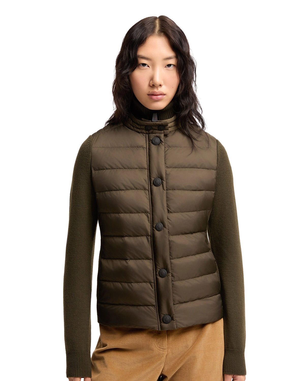 Moncler GRENOBLE Damen-Daunenstrickjacke Beige Bild 10
