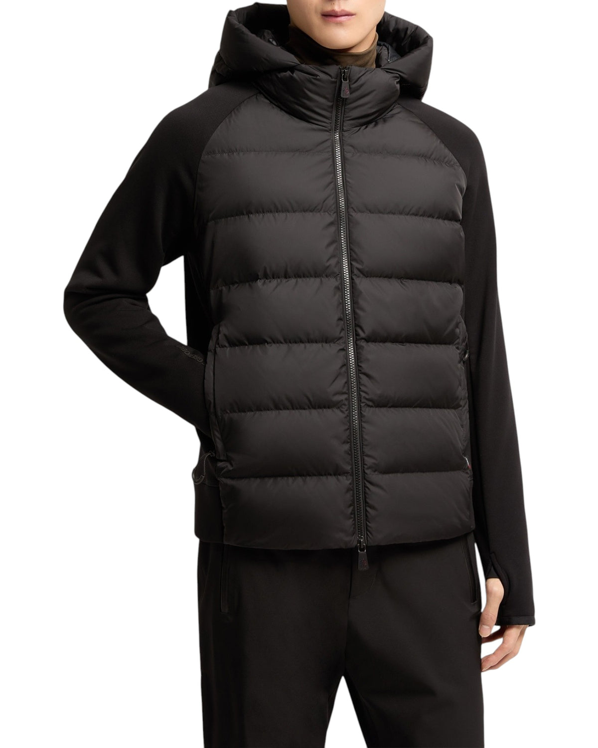 Moncler Zip Up Cardigan Unterziehjacke Herren schwarz Bild 1