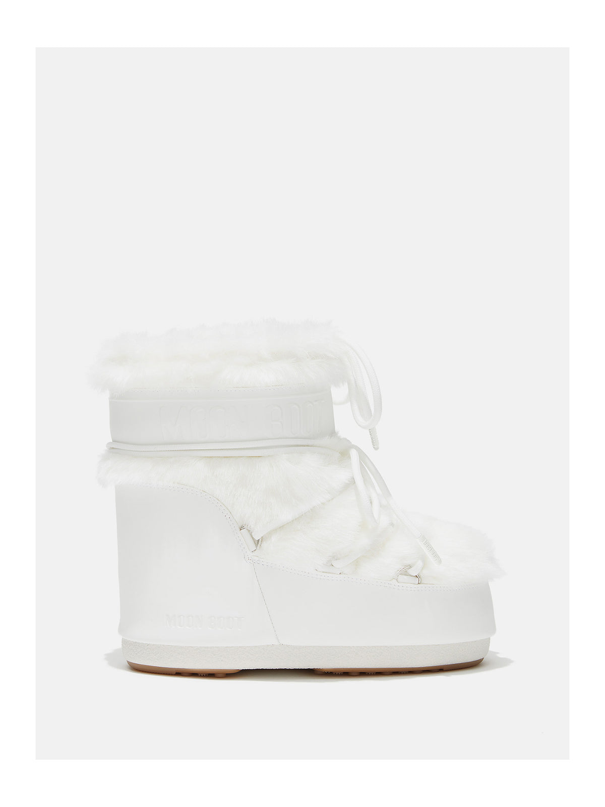 Moon Boot Icon Low Faux Fur Winterboot Damen weiss weiss Bild 1