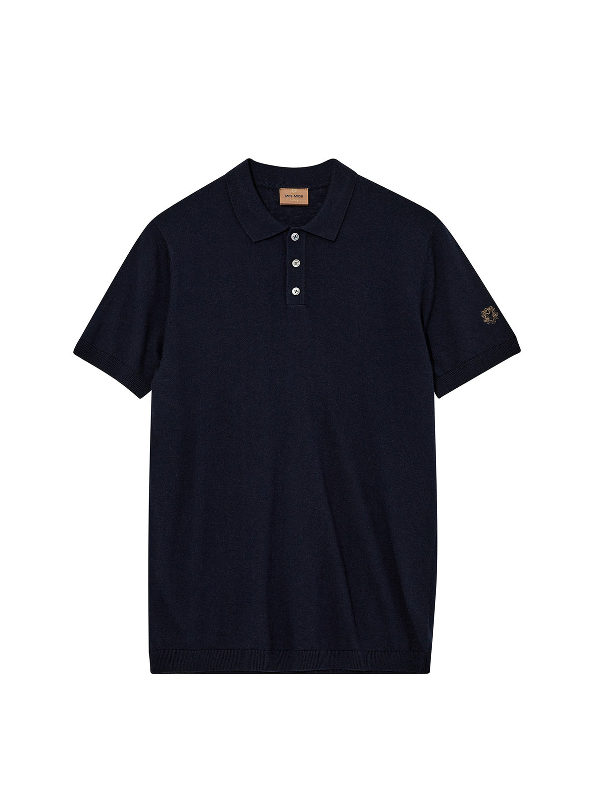 Mos Mosh Adam Soft SS Polo T-Shirt Herren dunkelblau dunkelblau Bild 1