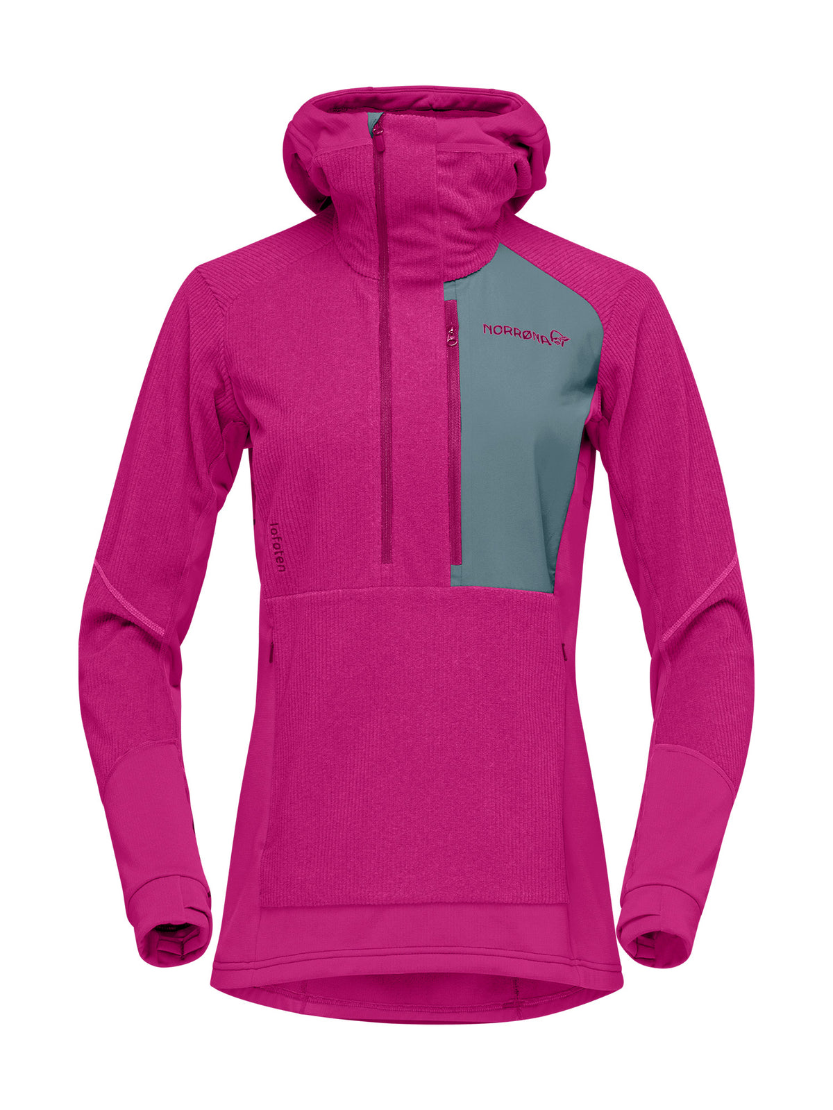 Norrona lofoten Thermal Pro Hood Baselayer Damen pink pink Bild 1