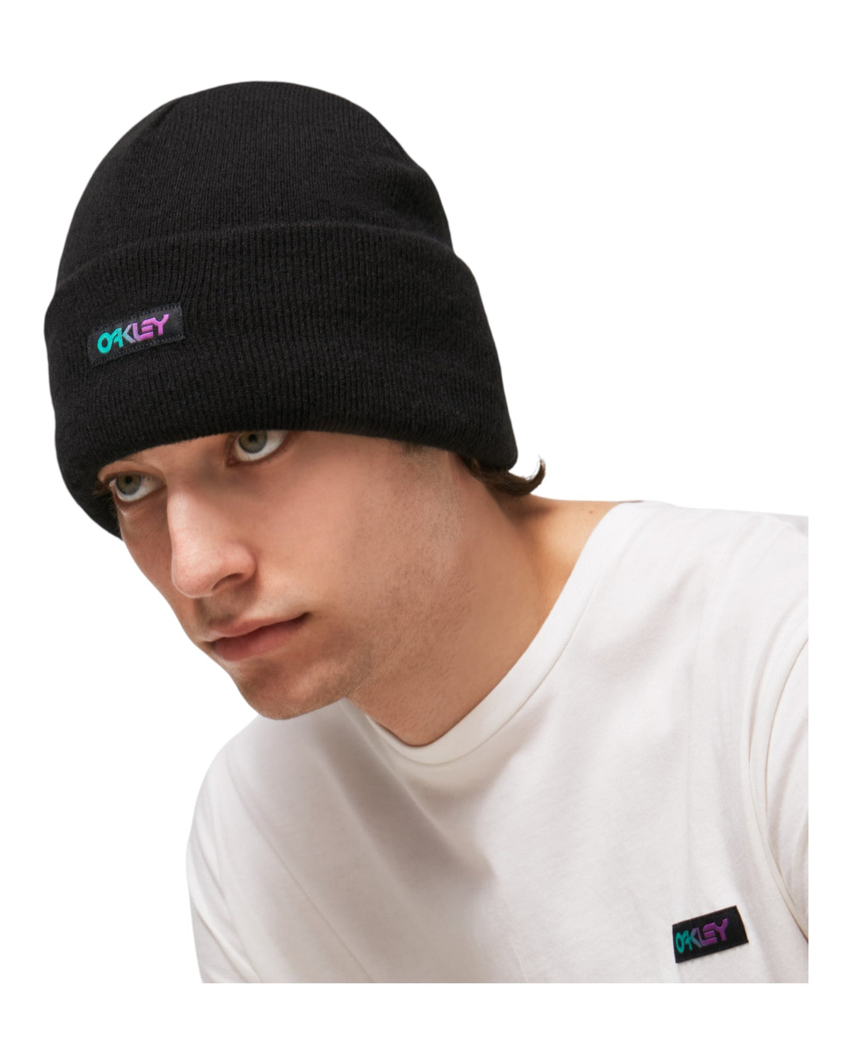 Oakley B1B Gradient Patch Beanie Haube Herren schwarz - Oakley - MEINFREUDENHAUS
