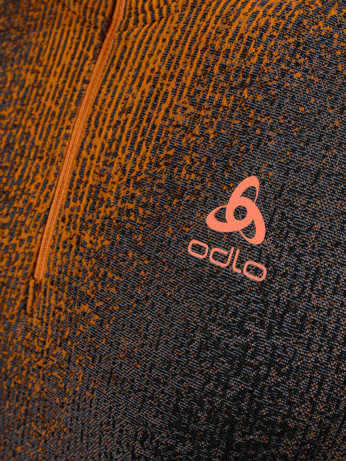 Odlo Bl Top turtle neck l/s half zip Skiunterwäsche Herren schwarz/orange schwarz/orange Bild 4