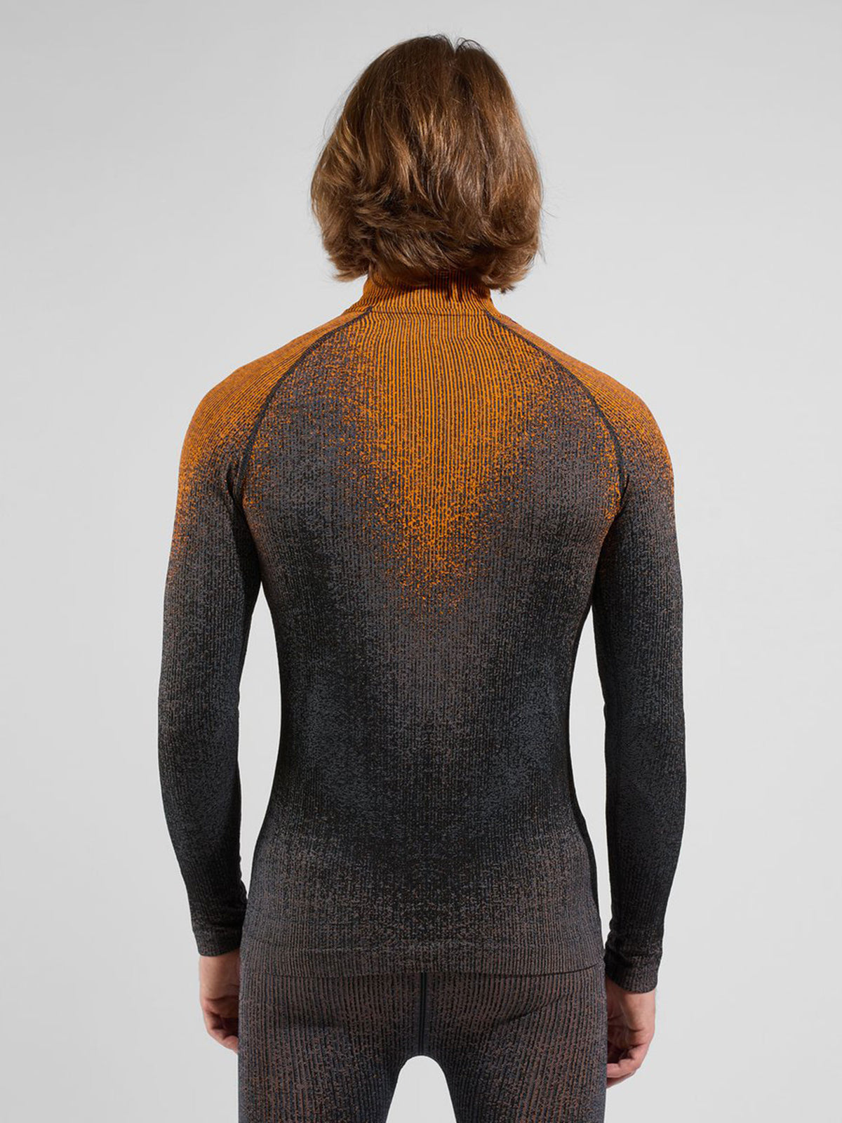 Odlo Bl Top turtle neck l/s half zip Skiunterwäsche Herren schwarz/orange schwarz/orange Bild 6