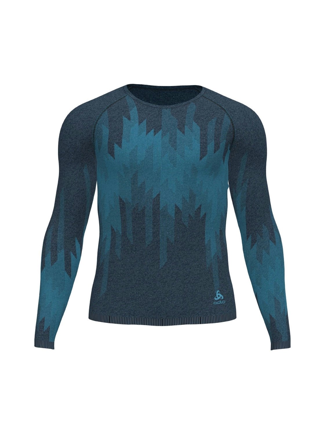 Odlo Top crew neck l/s Skiunterwäsche Herren blau/grau blau/grau Bild 1