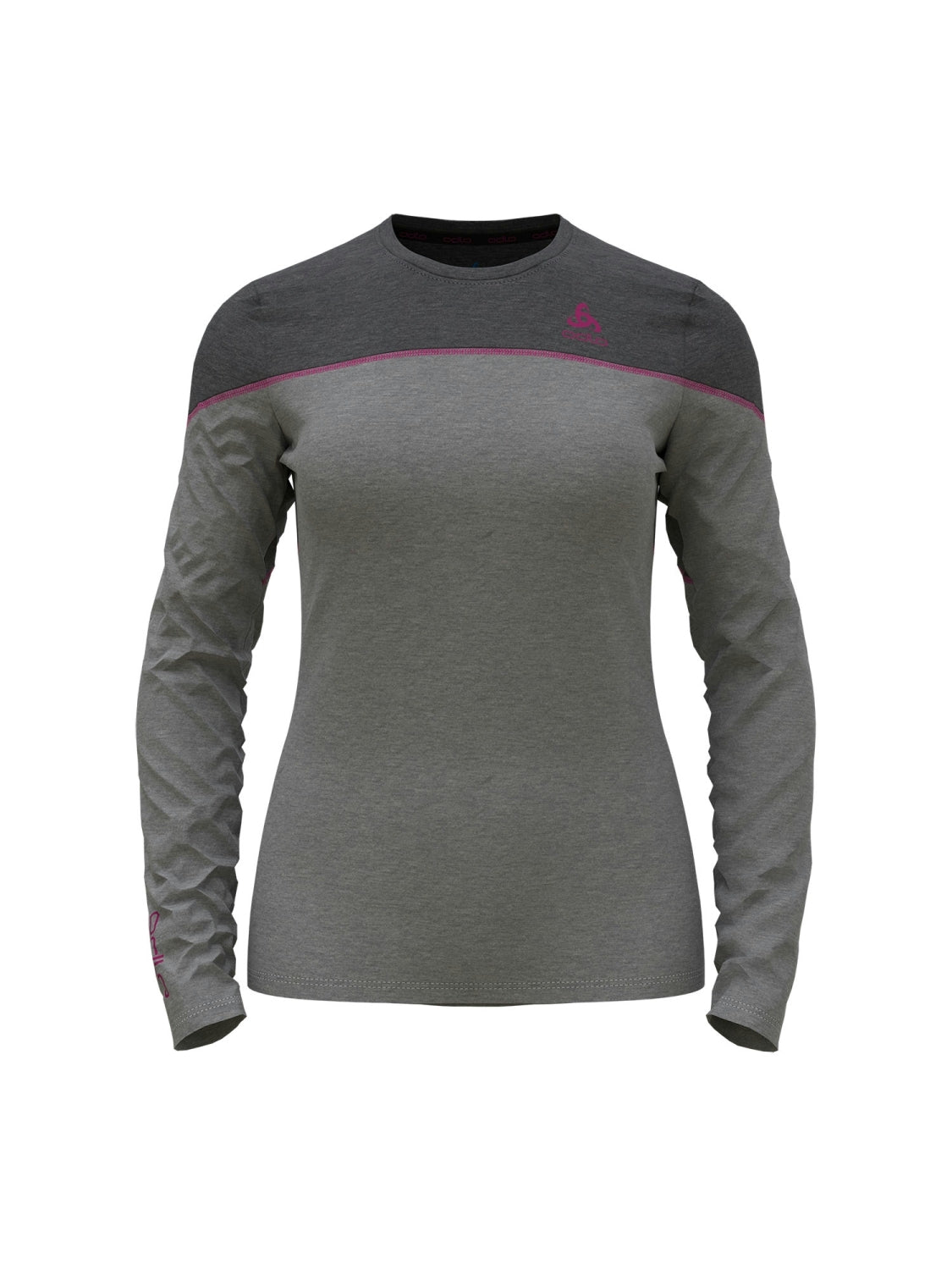Odlo Top crew neck Revelstoke Skiunterwäsche Damen grau/rosa grau/rosa Bild 1