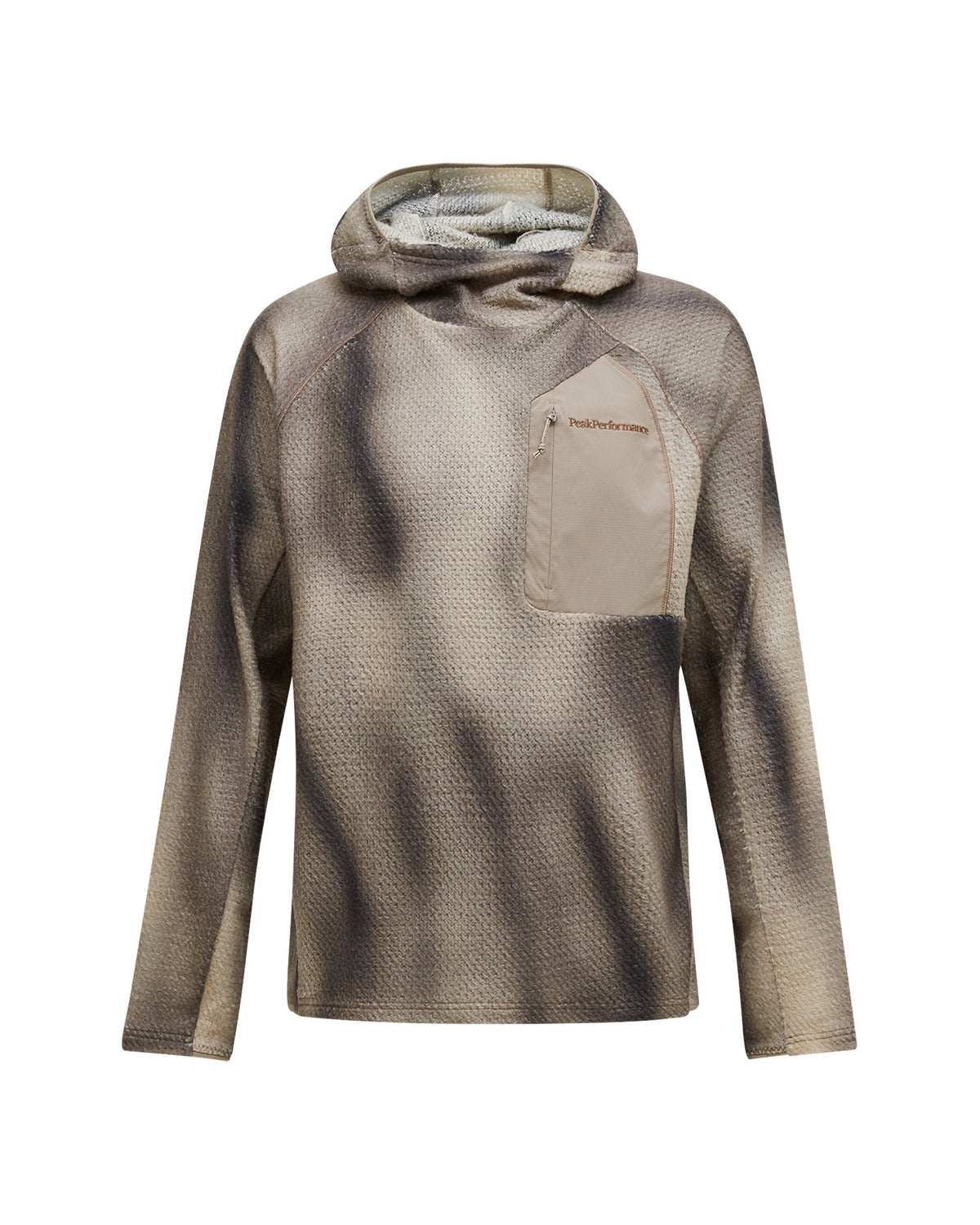 Peak Performance AOP Freelight Alpha Hood Herren-Midlayer grau/braun Bild 1
