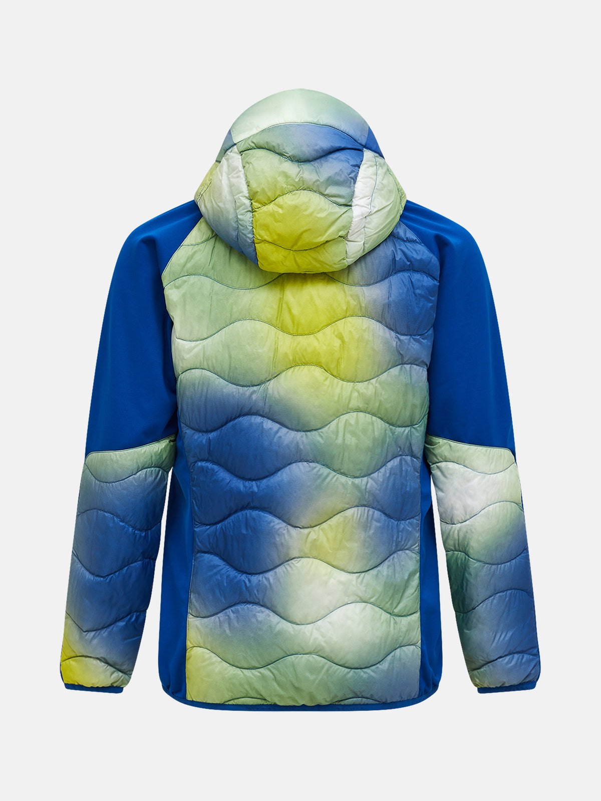 Peak Performance AOP Helium Down Hybrid Midlayer Herren dunkelblau/gelb dunkelblau/gelb Bild 4
