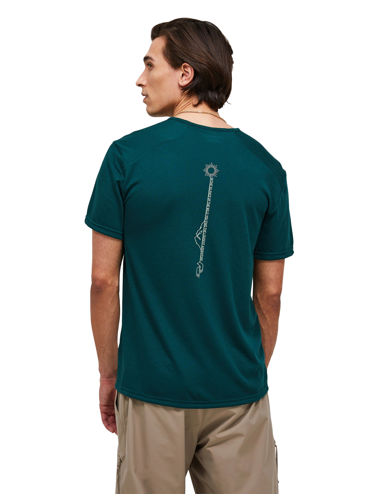 Peak Performance Men Wool Blend Tee T-Shirt Herren dunkelgrün dunkelgrün Bild 5