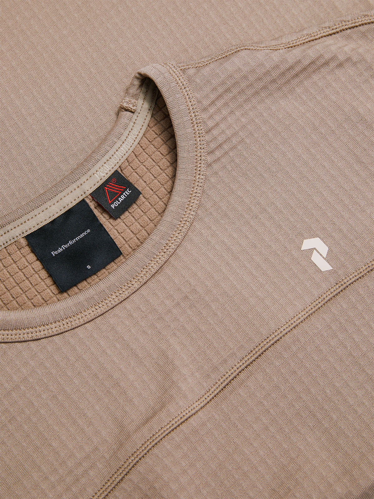 Peak Performance Trail Polartec Crew Baselayer Damen beige beige Bild 3