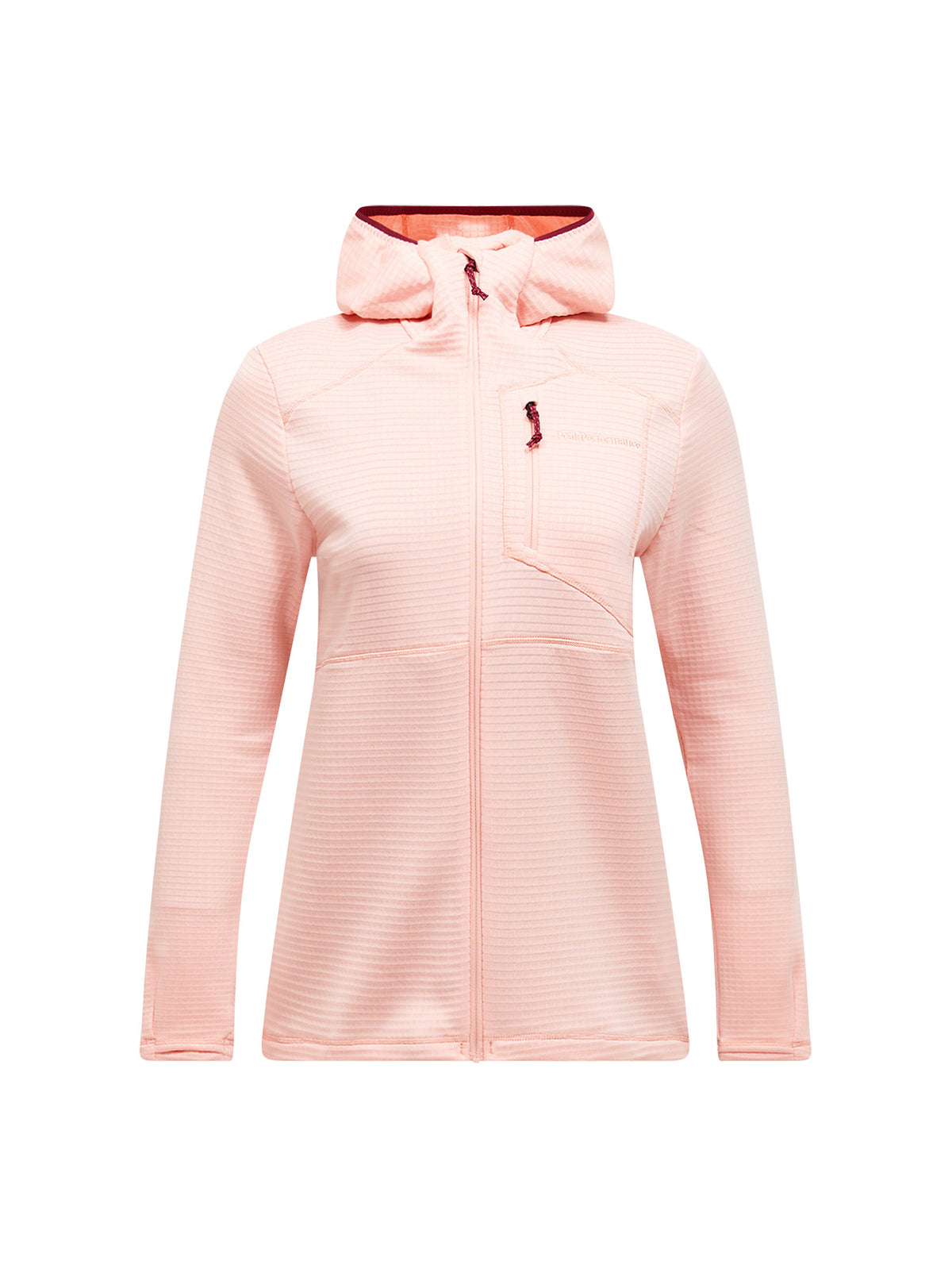 Peak Performance Trail Polartec Zip Hood Baselayer Damen beige beige Bild 9