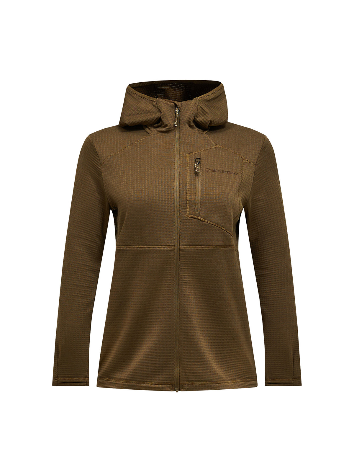 Peak Performance Trail Polartec Zip Hood Baselayer Damen beige beige Bild 13