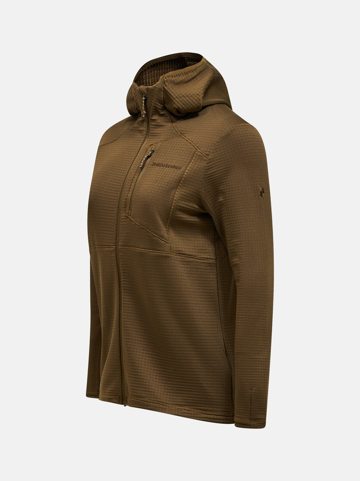 Peak Performance Trail Polartec Zip Hood Baselayer Damen beige beige Bild 14