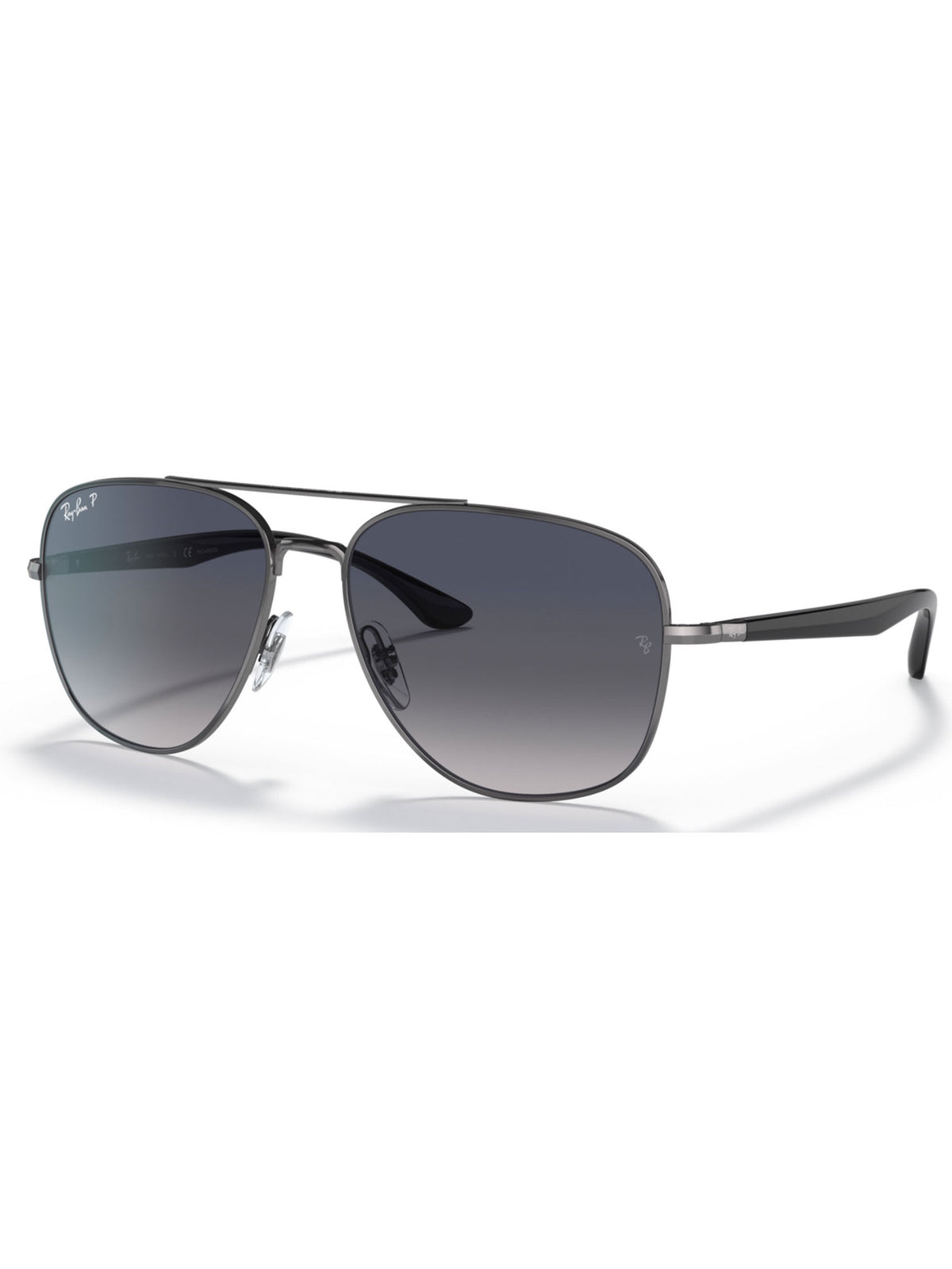 Ray-Ban RB3683 Sonnenbrille Gunmetal / Blau-Grau polarisiert Bild 1