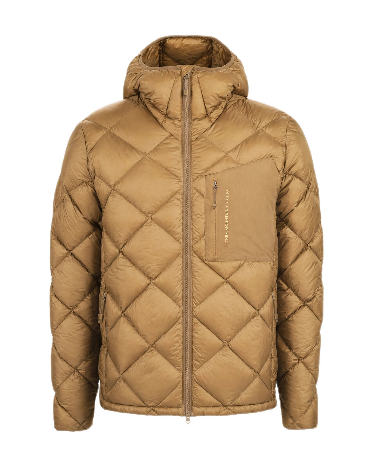 The Mountain Studio D-7 UL Herren-Daunenjacke – Almond Milk Off-White Bild 3