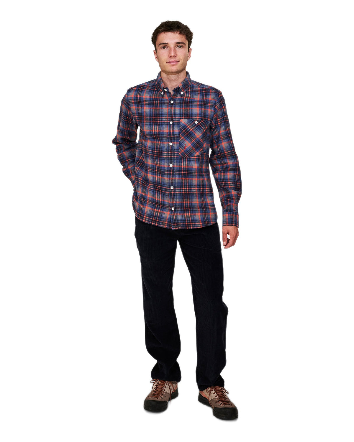 The Mountain Studio G-10 Herren-Flanellhemd – Fudge-Otter weinrot Bild 7