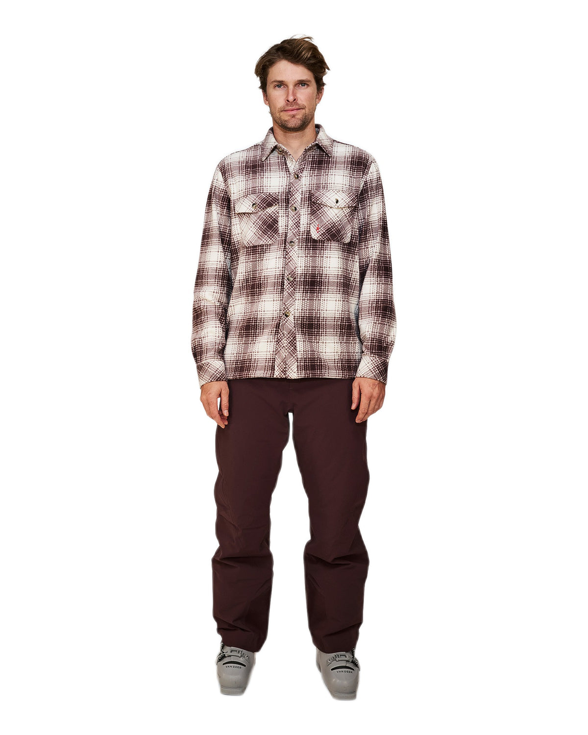 The Mountain Studio G-12 Herren-Fleecehemd hellbraun Bild 3