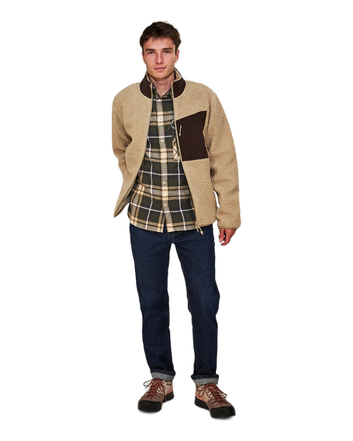 The Mountain Studio M-11 C Herren-Fleecejacke – Kelp - THE MOUNTAIN STUDIO - MEINFREUDENHAUS