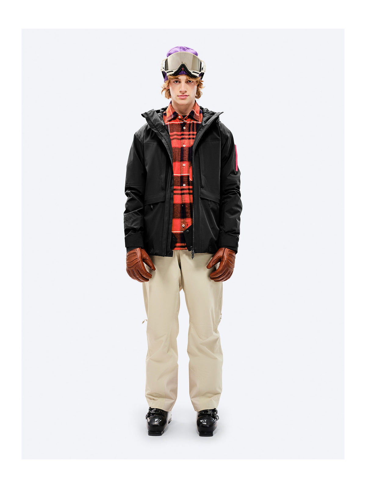 The Mountain Studio Z-5 Herren-Skijacke – Sky Captain-Castle Wall dunkelblau/weiss Bild 7