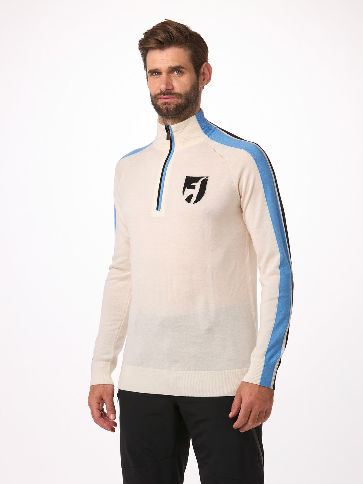 Toni Sailer August Baselayer Herren weiss/hellblau weiss/hellblau Bild 2
