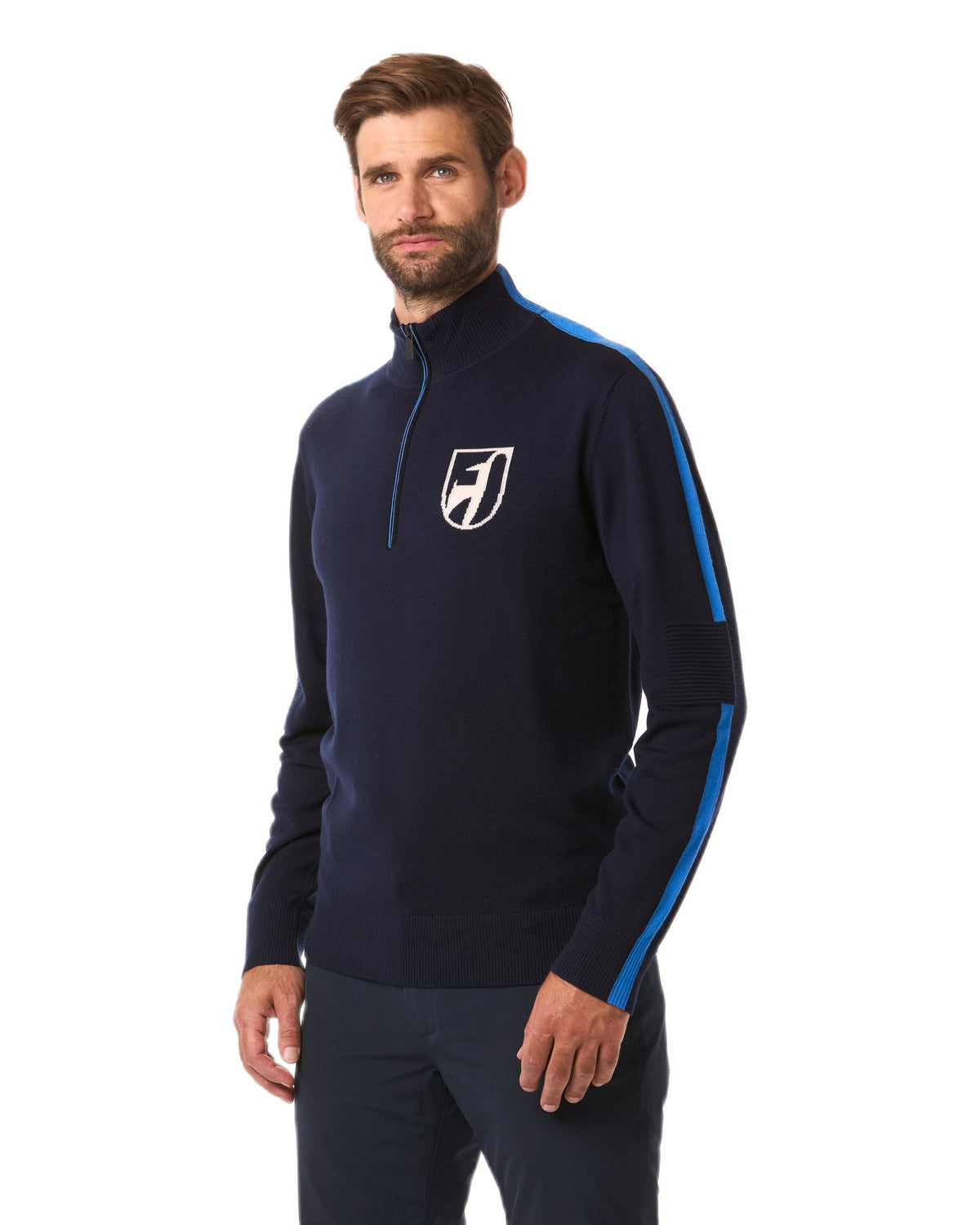 Toni Sailer BRUCE Herren-Strickpullover dunkelblau Bild 3