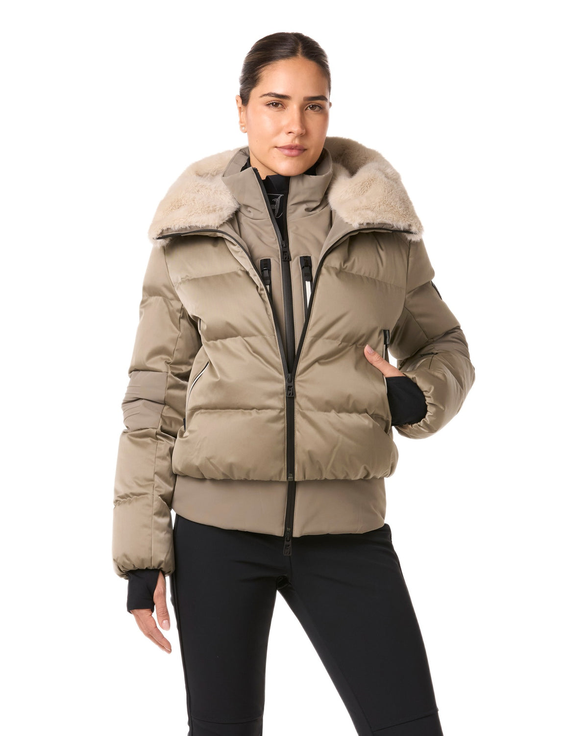 Toni Sailer SASHA Damen-Skijacke dunkelbraun Bild 5