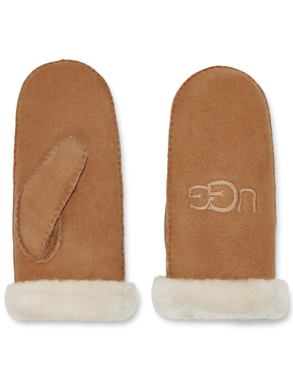 SHEEPSKIN EMBROIDER MITTEN braun Bild 2
